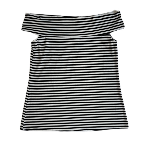 Belah & Codey Off Shoulder Top Size Medium Striped - Picture 2 of 6